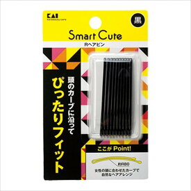 【10％OFFクーポン+ポイント：マラソン期間限定】【メール便】[M便 1/1] Smart Cute Rヘアピン黒 HC3332 ギフト 贈り物 プレゼント 新生活 一人暮らし 母の日 早割