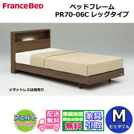 フランスベッド ベッドフレーム PR70-06C【開梱組み立て設置無料】セミダブルサイズ レッグタイプ 脚付きフレーム