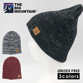 【 THE BIG MOUNTAIN 】 2in1 ニット帽 メンズ レディース ニットキャップ ニット帽子 ニットワッチ ビーニー シンプル おしゃれ スノーボード スノボ スキー 男女兼用 ユニセックス フリーサイズ 防寒 暖かい 冬用 雪用 2WAY