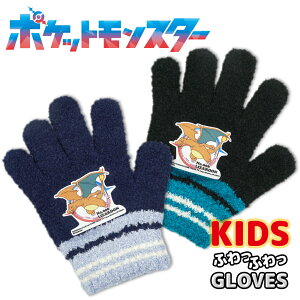 ポケットモンスター のびのび 手袋 グローブ キッズ 子供 幼児 男の子 ボーイズ 防寒 雪遊び 暖かい 伸縮性 伸びる キャラクター 保育園 幼稚園 通園 ポケモン リザードン メール便