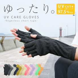 送料無料 UV 手袋 レディース 吸湿 速乾 綿 コットン ニット 高級綿コーマ糸 アームウォーマー 手袋 指切 アームカバー UV対策 UVカット UVグローブ 日焼け止め スマホ ドライブ ショートグローブ 日本製