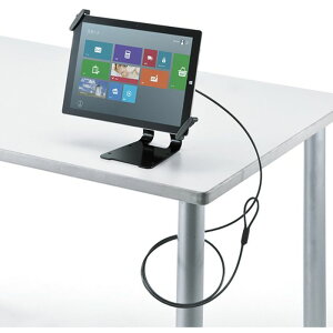 【代引不可】タブレット汎用セキュリティ10〜13インチ対応(eセキュリティ・ブラック) サンワサプライ SLE-31STB13BK