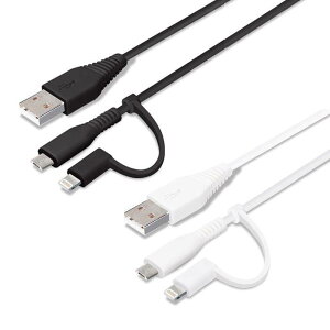 USBP[u [d ʐM [dP[u ʐMP[u 1m ϊRlN^t 2in1 USBP[u Lightning micro USB 100Z` CgjO }CNUSB PGA PG-LMC10