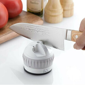 ピタッとワン・ツーシャープナー 包丁研ぎ 吸盤付 包丁シャープナー 砥石 研ぎ器 簡単 便利 キッチン 切れ味よみがえる 富士パックス h967