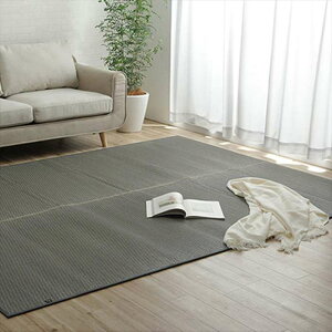 【代引不可】ラグ い草 国産 純国産 日本製 い草ラグカーペット 約140×200cm カラー シンプル 抗菌防臭 自然素材 裏貼りウレタン IKEHIKO FSRD140200