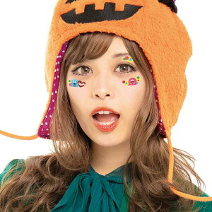 フェイスシール 目元シール アイメイク3(Yummy) ハロウィンフェイスシール 仮装 変装 かわいい ルカン 201