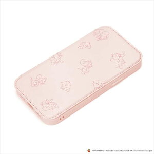 iPhone 14 Pro 6.1�C���` �p �K���X�t���b�v �P�[�X �J�o�[ �^�t�B�[ �w�ʃK���X �}�O�l�b�g���b�N �蒠�^�P�[�X TOM and JERRY PGA PG-WGF22Q03TUF