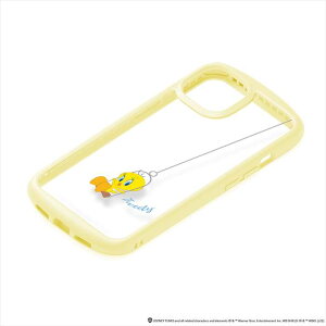 iPhone 14 iPhone 13 6.1インチ 用 ケース カバー MagSafe 充電器 対応 クリアタフケース ルーニー・テューンズ/イエロー Looney Tunes PGA PG-WPT22K03LNT