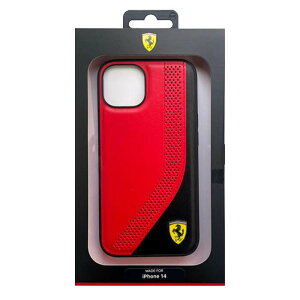 iPhone14 �P�[�X �J�o�[ FERRARI �t�F���[�� �c�[�g�[�� �w�ʃP�[�X ���b�h SLANTED STRIPE PERFORATED HOLES iPhone�P�[�X �G�A�[�W�F�C FEHCP14SPZIR