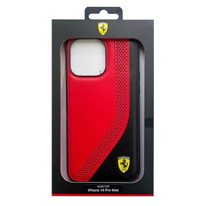 iPhone14 ProMax P[X Jo[ FERRARI tF[ c[g[ wʃP[X bh SLANTED STRIPE PERFORATED HOLES iPhoneP[X GA[WFC FEHCP14XPZIR