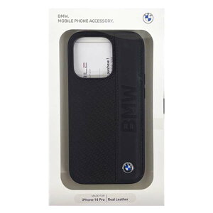 iPhone14 Pro �P�[�X �J�o�[ BMW �{�v �w�ʃP�[�X �u���b�N �� �o�b�N�P�[�X TEXTURED AND BIG LOGO STRIPE �G�A�[�W�F�C BMHCP14L22RDPK