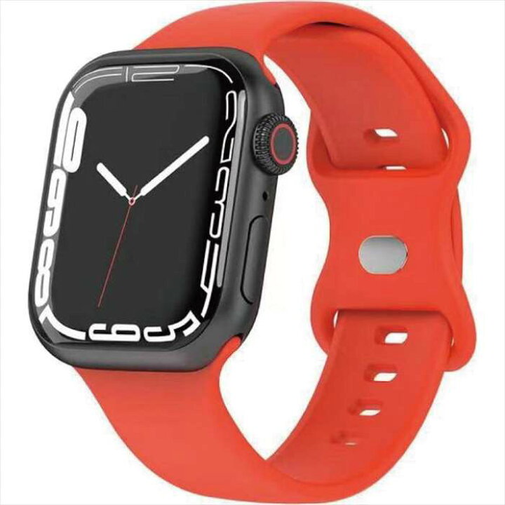 楽天市場】Apple Watch 41/40/38mm対応 シリコンバンド レッド 