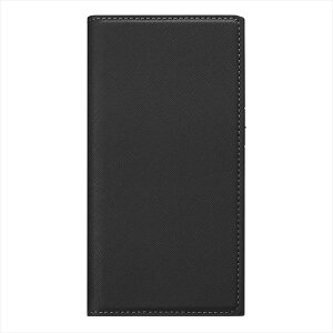 iPhone15 対応 ケース カバー ガラスフリップケース スクエアデザイン ブラック 手帳型 カードポケット 強化ガラス 耐衝撃 背面クリア PGA PG-23AGF05BK