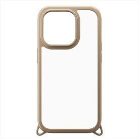iPhone15 Pro 対応 ケース カバー クリアタフケース ベージュ 耐衝撃 ハイブリッドケース iPhoneカバー iPhoneケース PGA PG-23BPT02BE