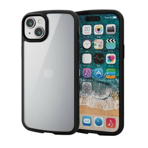 ysziPhone 15 Plus p P[X nCubh Jo[ Ռz y ^ Jی Xgbvz[t Xgbvz[V[gt TOUGH SLIM LITE ubN GR PM-A23BTSLFCBK