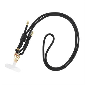 �X�}�[�g�t�H�� �V�����_�[�X�g���b�v SHOULTY MULTI STRAP W�t�b�N�x�[�V�b�N�^�C�v �u���b�N �ȂȂߊ|�� ���|�� LEPLUS NEXT LN-SS11BK