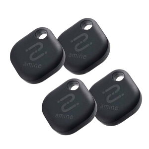 【代引不可】ロジテック スマートタグ 紛失防止 タグ 4個入り 電池交換タイプ 防水・防塵 IP65 黒 ロジテック LGT-BETG1BKA4