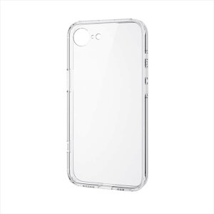 【代引不可】エレコム iPhone 16e ケース メタルステッカー付 背面ガラス 極限保護 クリア エレコム PM-A25SHVCGKCR