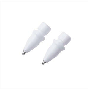 【代引不可】Apple Pencil専用交換ペン先/第1・第2・USB-C・Pro対応/金属製/極細/視差改善モデル/1mm/2個入り エレコム P-TIPAP05