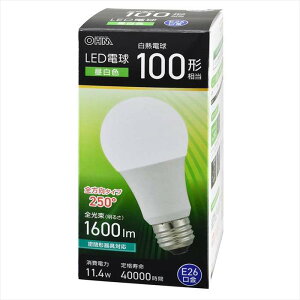LEDdi100`/F/1600 lm/11.4W/E26/Ra83/Sz250°/`Ήj OHM LDA11N-G AG59