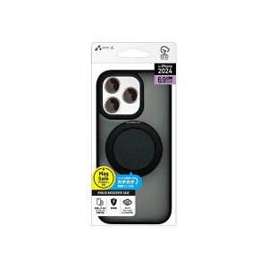 iPhone16 Pro Maxp MagSafe[dΉ X^hOtwʃP[X BK GA[WFC AC-P24PX-MRS BK