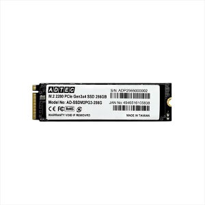 SSD M.2 NVMe PCIe Gen3x4 (2280) 256GB ADTEC AD-SSDM2PG3-256G