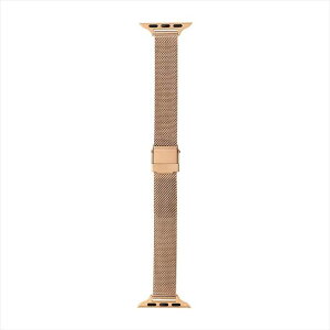 Apple Watch 38/40/41/42mm �o���h �uCORVIN�v �X�������b�V�����^���o���h �s���N�S�[���h LEPLUS NEXT LN-AW41B16GD