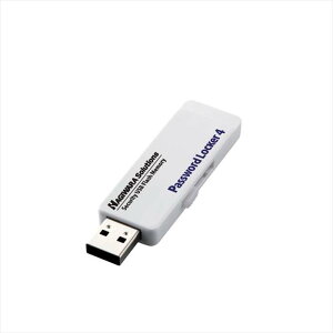【沖縄・離島配送不可】【代引不可】USBメモリ USB3.1(Gen1) 情報漏洩対策 パスワードロック 8GB Password Locker4 ハードウェアAES256bit暗号 1年保証 ホワイト エレコム HUD-PL308GM