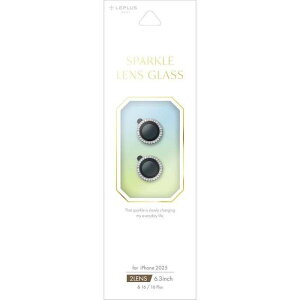 iPhone 17/iPhone 16/16 Plus �����Y�ی�K���X�t�B�����uSPARKLE LENS GLASS�v �V���o�[ LEPLUS NEXT LN-IM25FGLENSWSV