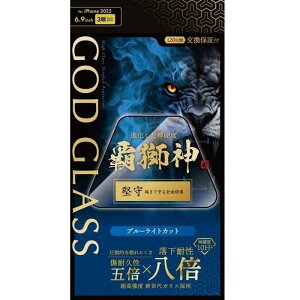 iPhone 17 Pro Max ガラスフィルム 「GOD GLASS 覇獅神」堅守 ブルーライトカット GOD GLASS GG-IL25GLB