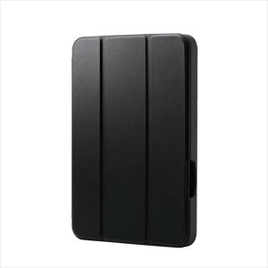 �y����s�z8.3�C���`iPad mini(A17 Pro)/�t���b�v�P�[�X/�Ռ��z��/Apple Pencil���[/�X���[�v�Ή�/�u���b�N �G���R�� TB-A25SSABK