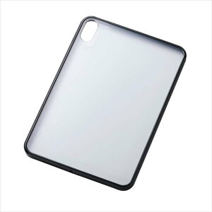 �y����s�z8.3�C���`iPad mini(A17 Pro)/�N���A�P�[�X/�w�ʃN���A/�y��/�J���[�G�b�W/�u���b�N �G���R�� TB-A25STSLOBK