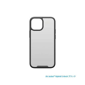 iPhone 13 mini 2021NfiPhone5.4C` Ή P[X Jo[ Air Jacket Hybrid GA[WPbg nCubhP[X GAWP ՌzyBlackz p[T|[g PIPY-32