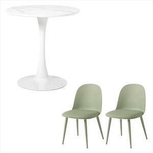 �y�k�C���E����E�����z���s�z�y����s�z�e�[�u�����`�F�A 3�_�Z�b�g �}�[�u���z���C�g/�O���[�� HAGIHARA BT-8658MWH-55GR-3S