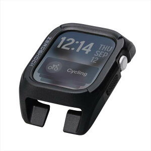 �y����s�z�A�b�v���E�H�b�`�p �J�o�[ �u���b�N Apple Watch Series 11 / 10 [ 46mm ] �o���p�[ �Ռ��ɘa �P�[�X ZEROSHOCK �G���R�� AW-25AFCZEROBK