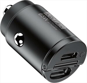 Power Delivery�Ή� �V�K�[�\�P�b�g�^�C�v�[�d��/65W/USB Type-C 2�|�[�g/�u���b�N ADTEC ACPD-V065C2