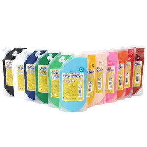 ターナー色彩 アクリル絵具 フラッグカラー スパウトパック入 12色セット 200ml 絵の具 ペイント 塗料 画材 アーテック 119189