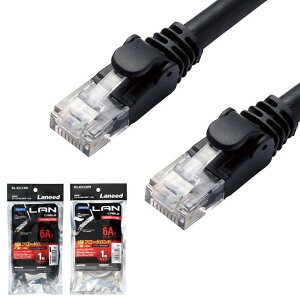 �y����s�zLAN�P�[�u�� CAT6A 1m �X�^���_�[�h 10Gbps ���� PC �C���^�[�l�b�g �ڑ� �ܐ܂�h�~ �G���R�� LD-GPA/1