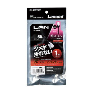 �y����s�zCat6A LAN�P�[�u�� 1m ���X����×������ 10�M�K�r�b�g�Ή� �V���[�g�R�l�N�^ �u���b�N �G���R�� LD-GPASST/BK10