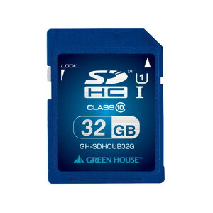 SDHCJ[h 32GB SDHC[J[h UHS-IΉ NX10 INDEXV[/n[hP[X/veNgXCb`t O[nEX GH-SDHCUB32G
