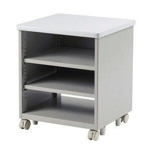 【北海道・沖縄・離島配送不可】【代引不可】機器収納ボックス W500×D480mm デスク下 デスク横 収納 機器収納ラック 機器収納ケース オフィス ライトグレー サンワサプライ EA-CPU6