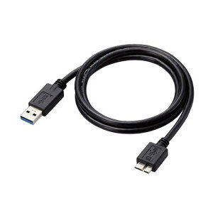 USB�P�[�u�� 1m USB3.0 A-microB�P�[�u�� USB3.0�P�[�u�� 5Gbps 3�d�V�[���h�P�[�u�� �u���b�N �G���R�� USB3-AMB10BK/ID