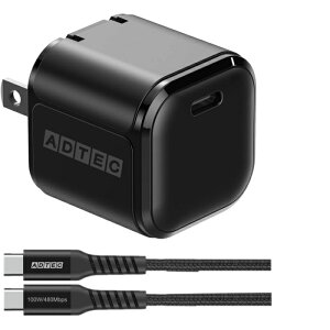 Power DeliveryΉ GaN AC[d/45W/USB Type-C 1|[gType-C P[uZbg ADTEC APD-V045C-wC