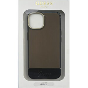 GUESS�i�Q�X�j iPhone14�p �_�u�����C���[ �w�ʃP�[�X �u���b�N �G�A�[�W�F�C GUHCP14SHGCOK