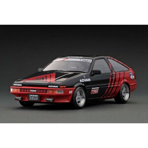 【沖縄・離島配送不可】1/18 Toyota Sprinter Trueno トレノ 3Dr GT Apex (AE86) Black/Red ティーケー・カンパニー IG3284