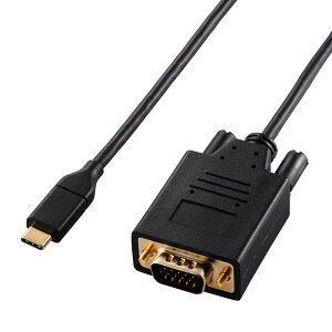 yszType-C-VGA ϊ P[u 1m ( USB-C vO to ~jD-Sub15pin vO ) y TypeC |[g Windows Mac Chromebook Android iPhone iPad Ήz ubN GR CAC-CVGA10BK2