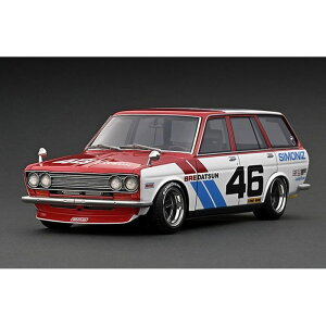 �y����E�����z���s�z�^�[�}�b�N���[�N�X 1/18 Datsun Bluebird (510) Wagon Red/White �e�B�[�P�[�E�v�����j���O IG3063