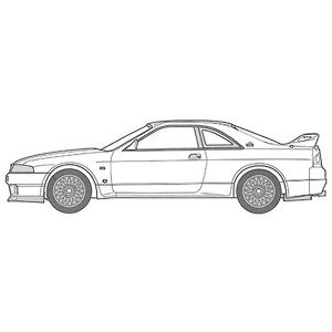 1/24 p݃~bhiCgV[Y No.4 Y XJCC GT-R (R33) RGO  vf tW~͌^ 4968728172019