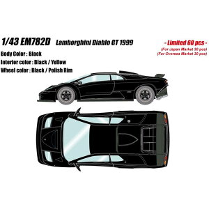 yEzszEIDOLON 1/43 Lamborghini Diablo GT 1999 ubN CNAbv EM782D