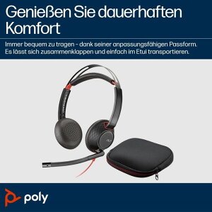 yEzszyszPoly Blackwire 5220 USB-C+USB-A ϊA_v^t  Lf mCYLZO}CN UbgC[NbV {HP 8X231AA